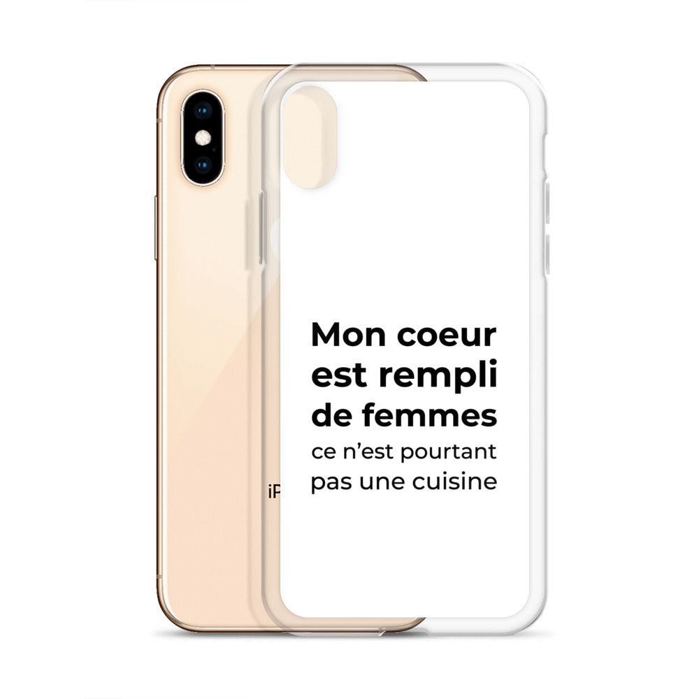 Coque iPhone Mon cœur est rempli de femmes ce n'est pourtant pas une cuisine Sedurro