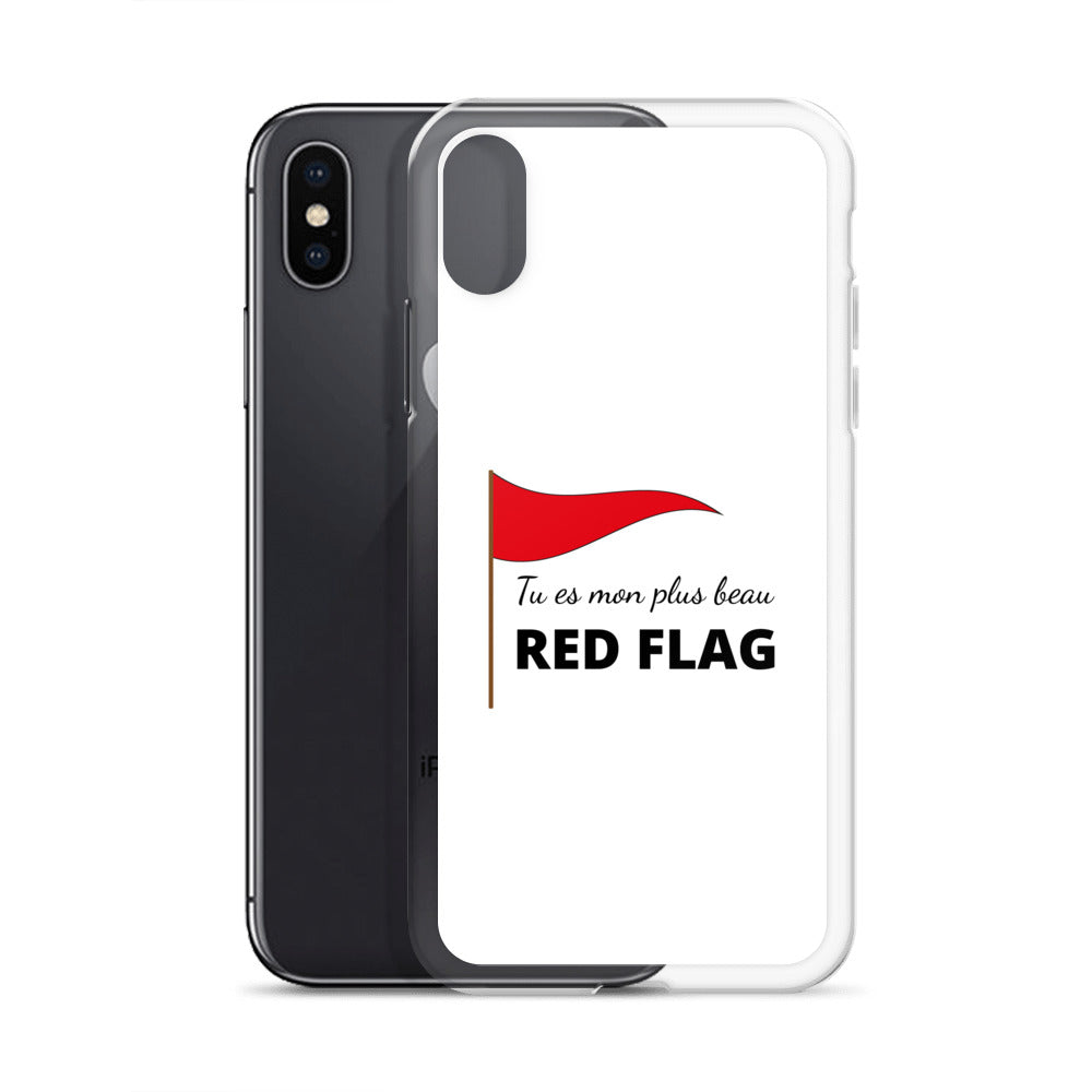 Coque iPhone Tu es mon plus beau red flag - Sedurro