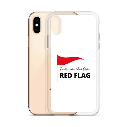 Coque iPhone Tu es mon plus beau red flag - Sedurro