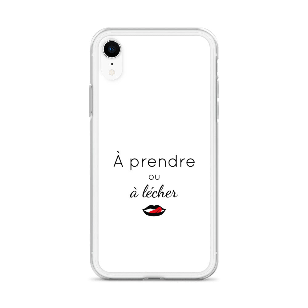 Coque iPhone À prendre ou à lécher - Sedurro