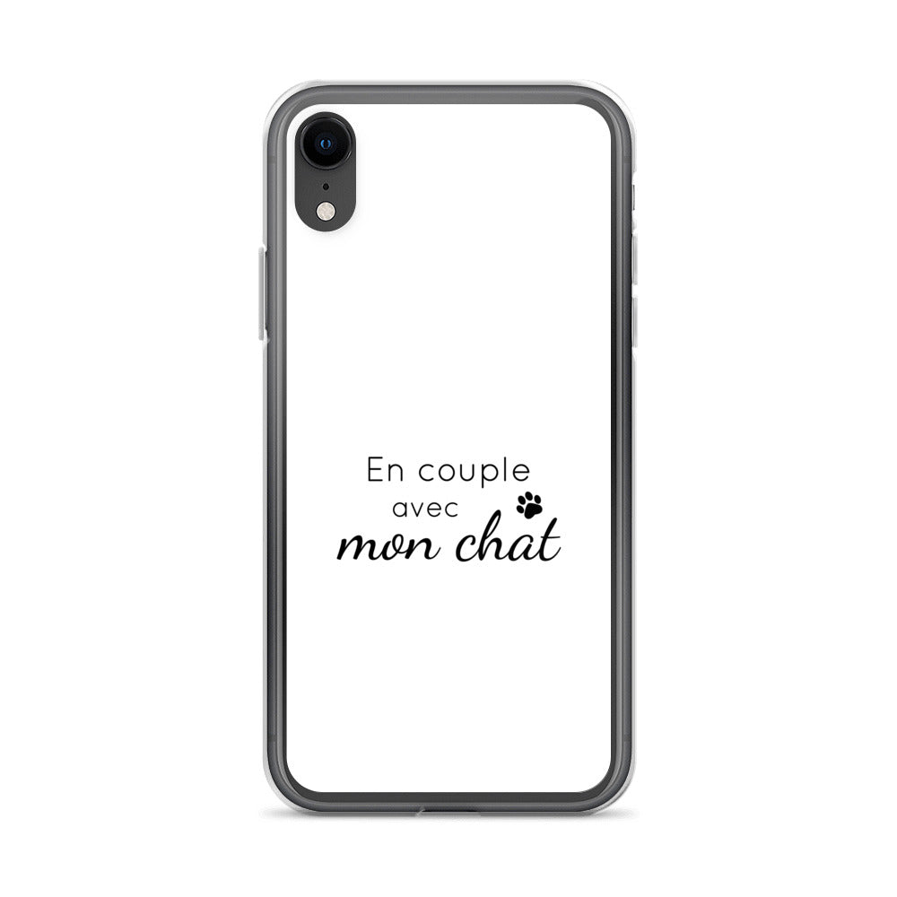 Coque iPhone En couple avec mon chat - Sedurro