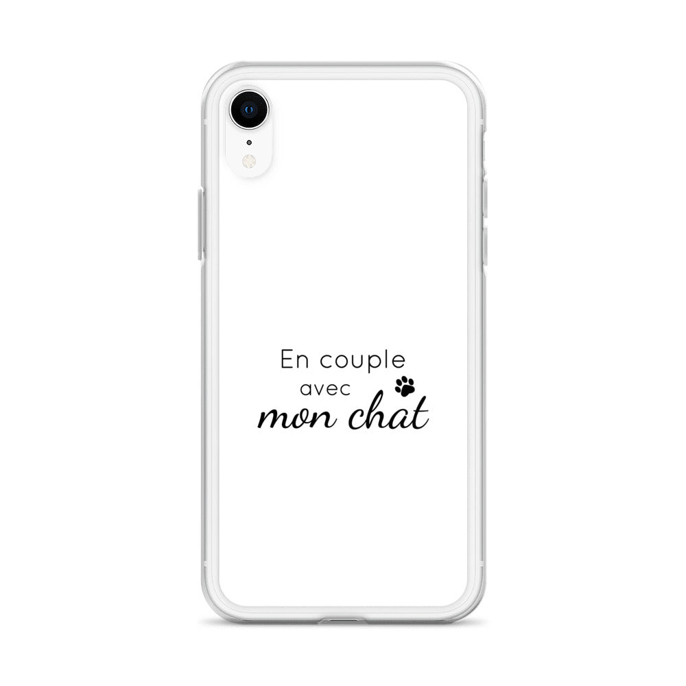 Coque iPhone En couple avec mon chat - Sedurro