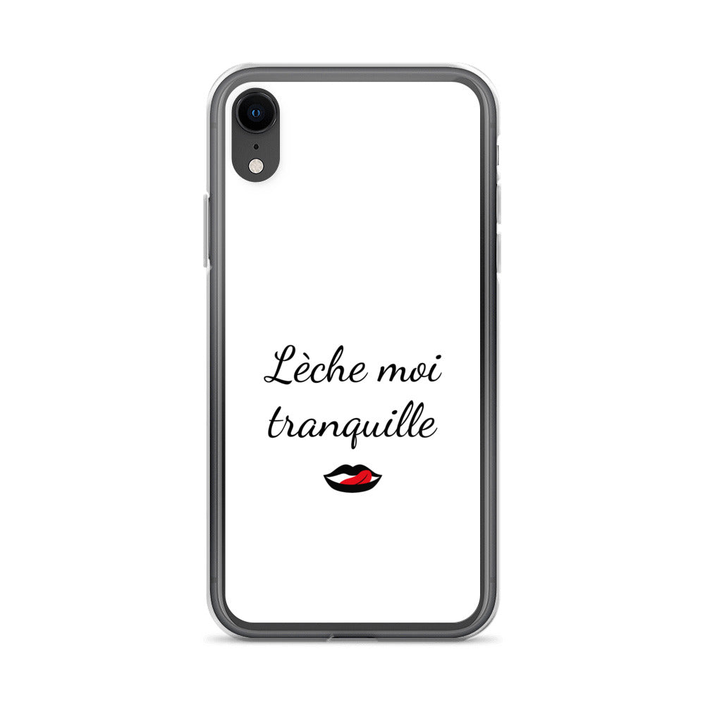 Coque iPhone Lèche moi tranquille - Sedurro