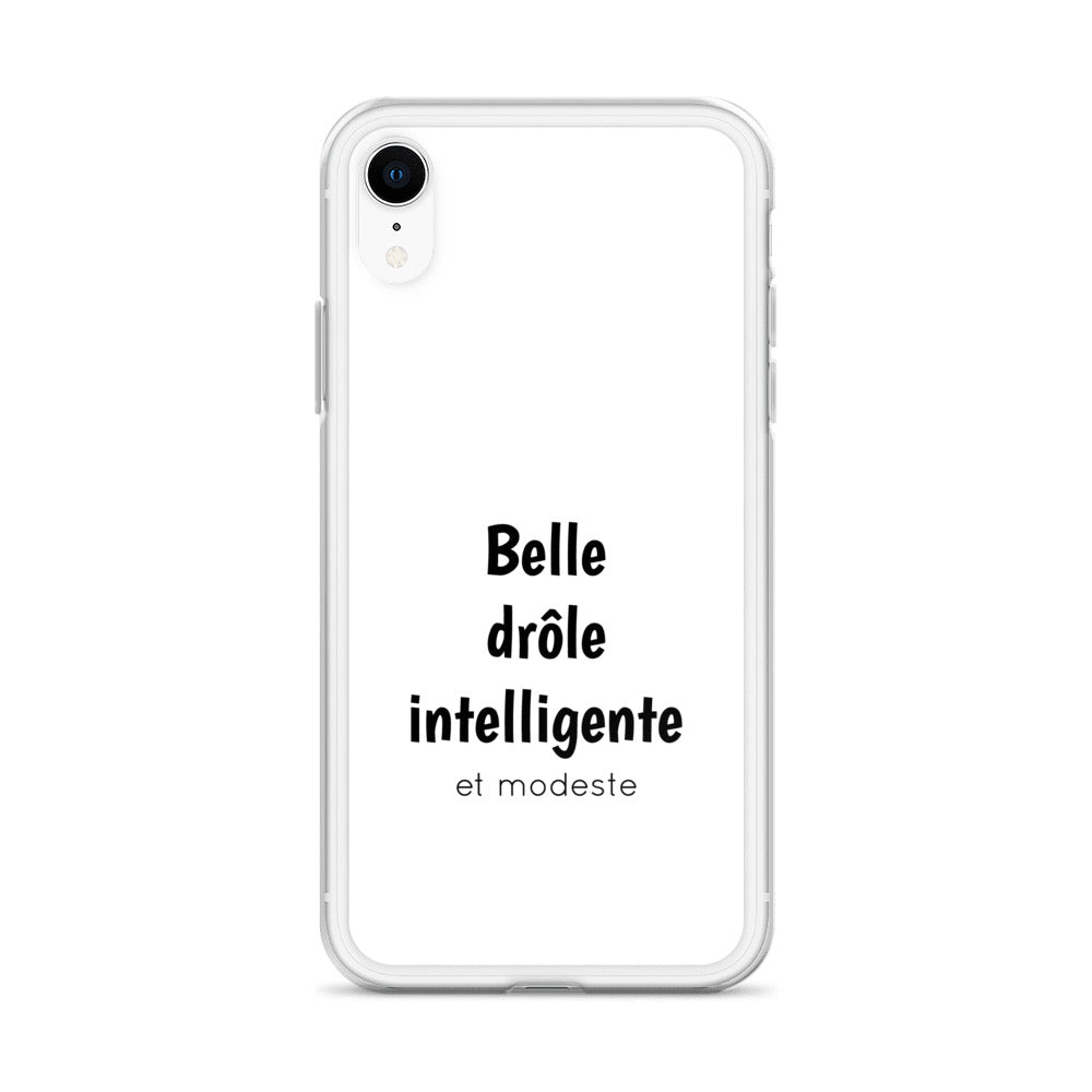 Coque iPhone Belle drôle intelligente et modeste - Sedurro