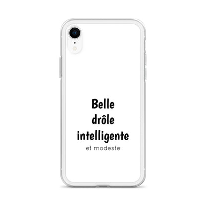 Coque iPhone Belle drôle intelligente et modeste - Sedurro