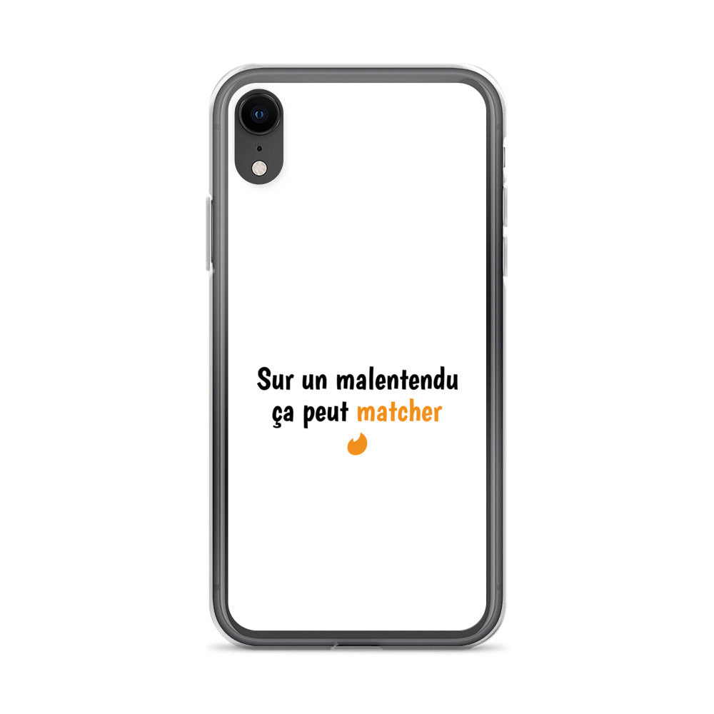 Coque iPhone Sur un malentendu ça peut matcher - Sedurro