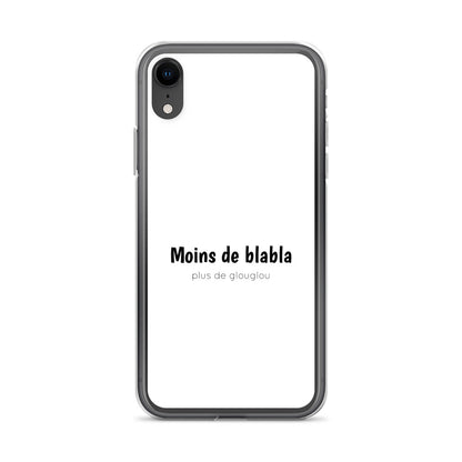 Coque iPhone Moins de blabla plus de glouglou - Sedurro