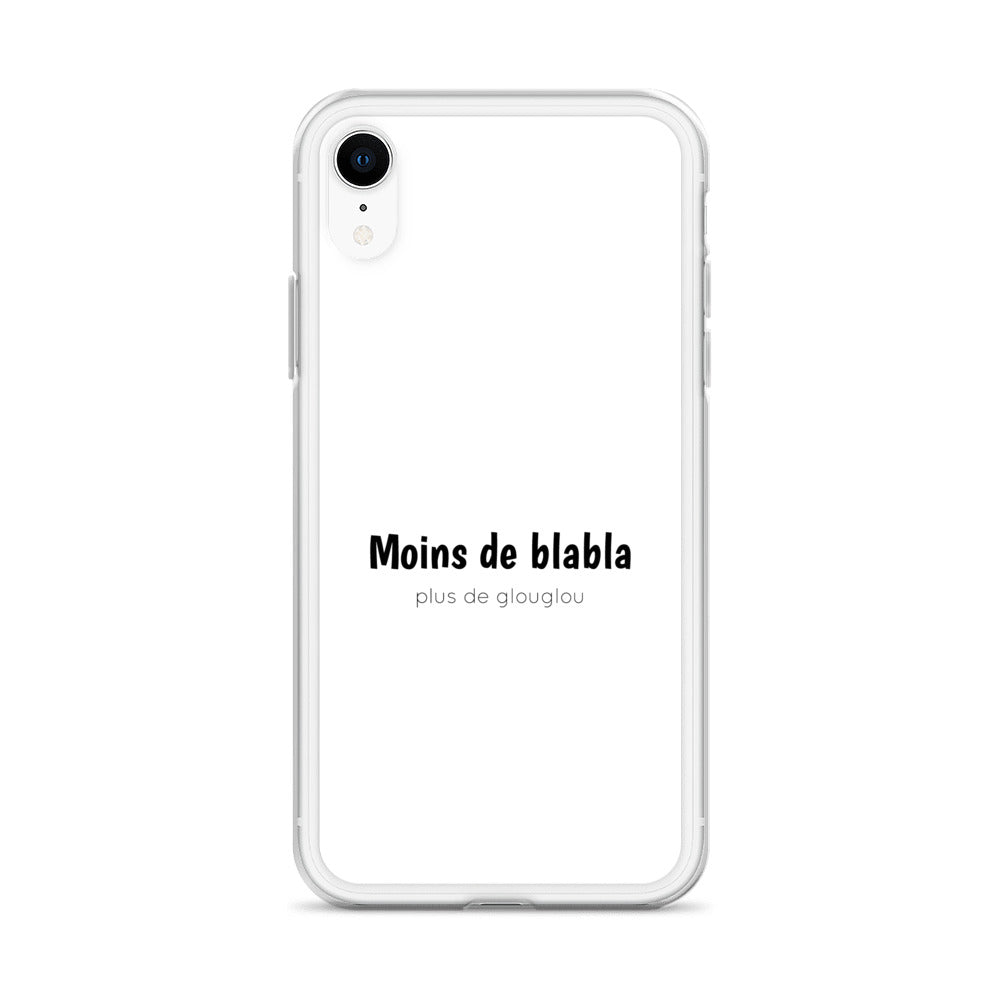 Coque iPhone Moins de blabla plus de glouglou - Sedurro