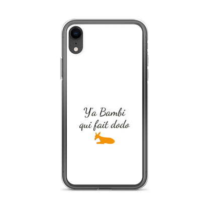 Coque iPhone Y'a bambi qui fait dodo - Sedurro