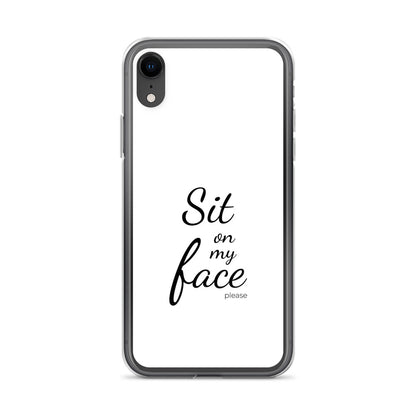 Coque iPhone Sit on my face please - Sedurro