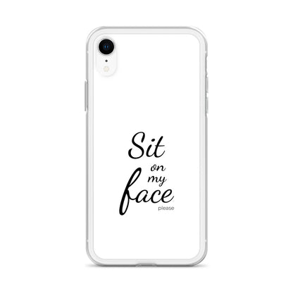 Coque iPhone Sit on my face please - Sedurro