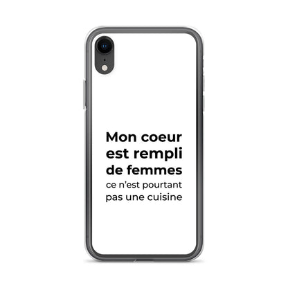 Coque iPhone Mon cœur est rempli de femmes ce n'est pourtant pas une cuisine Sedurro