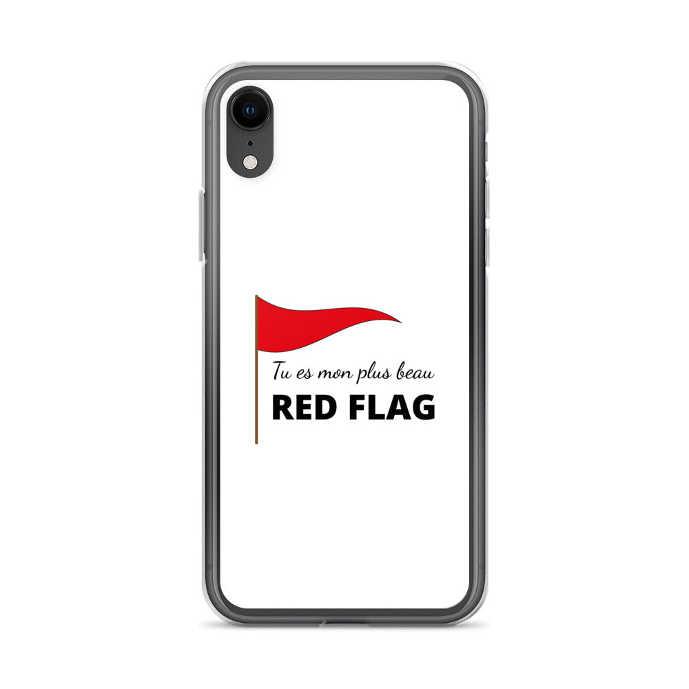 Coque iPhone Tu es mon plus beau red flag - Sedurro