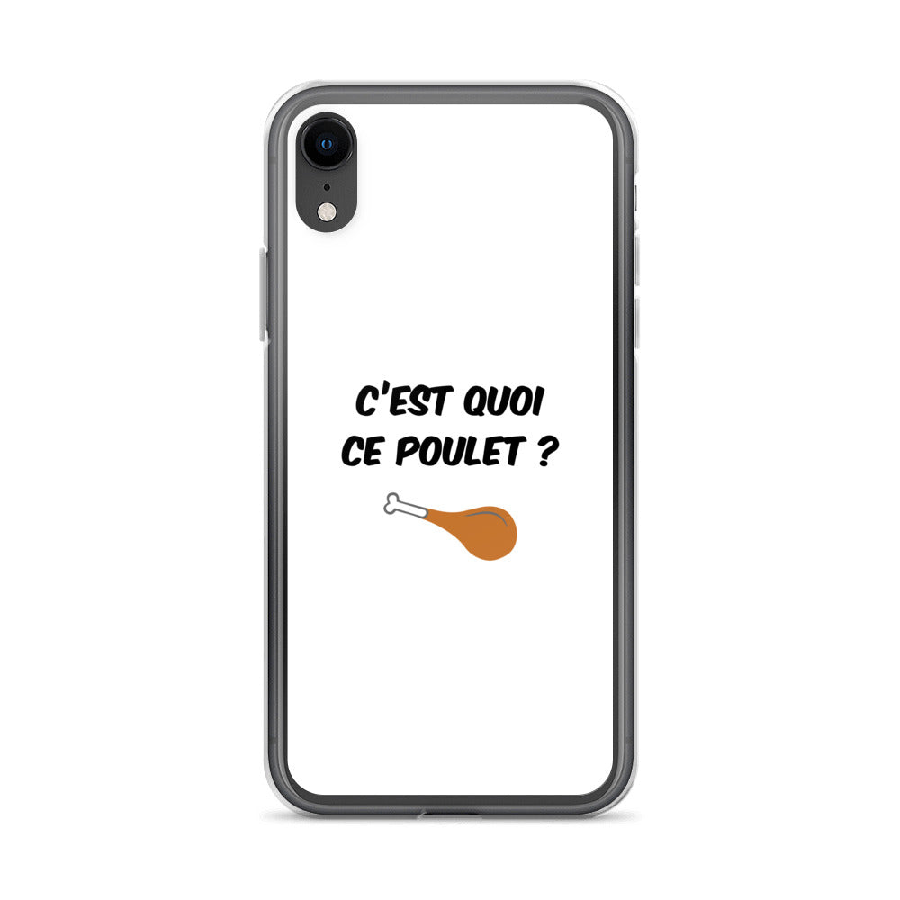 Coque iPhone C'est quoi ce poulet - Sedurro