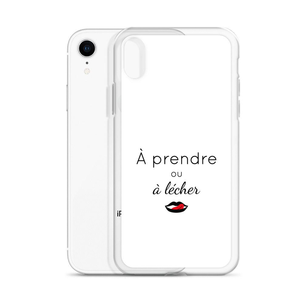 Coque iPhone À prendre ou à lécher - Sedurro