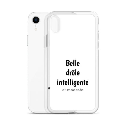 Coque iPhone Belle drôle intelligente et modeste - Sedurro