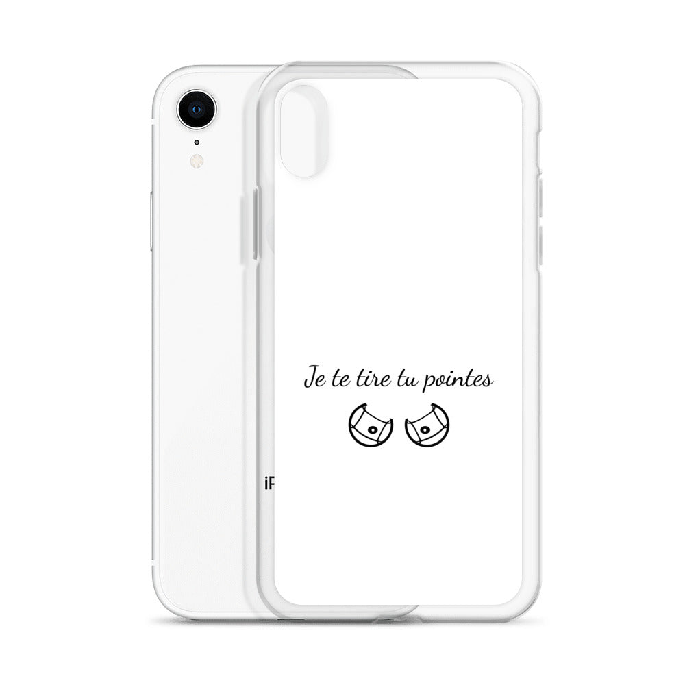 Coque iPhone Je te tire tu pointes - Sedurro