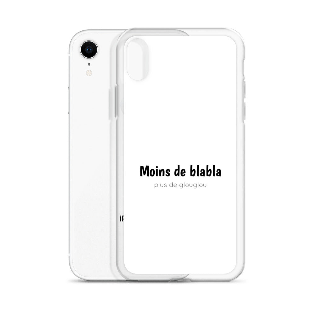 Coque iPhone Moins de blabla plus de glouglou - Sedurro