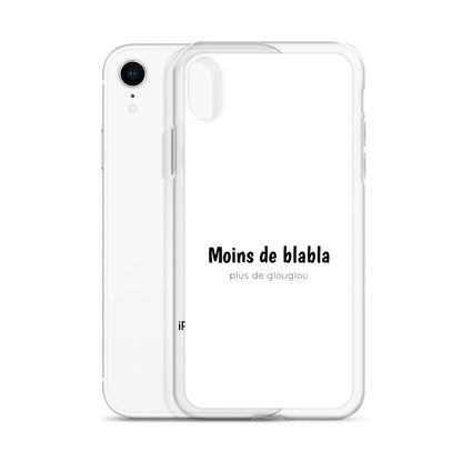 Coque iPhone Moins de blabla plus de glouglou - Sedurro