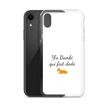 Coque iPhone Y'a bambi qui fait dodo - Sedurro