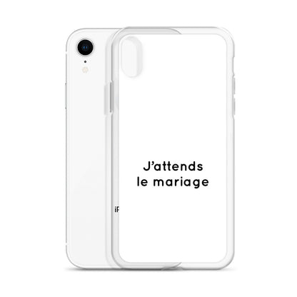 Coque iPhone J'attends le mariage - Sedurro