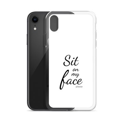 Coque iPhone Sit on my face please - Sedurro