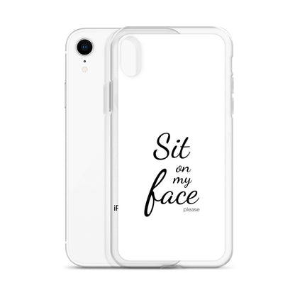 Coque iPhone Sit on my face please - Sedurro