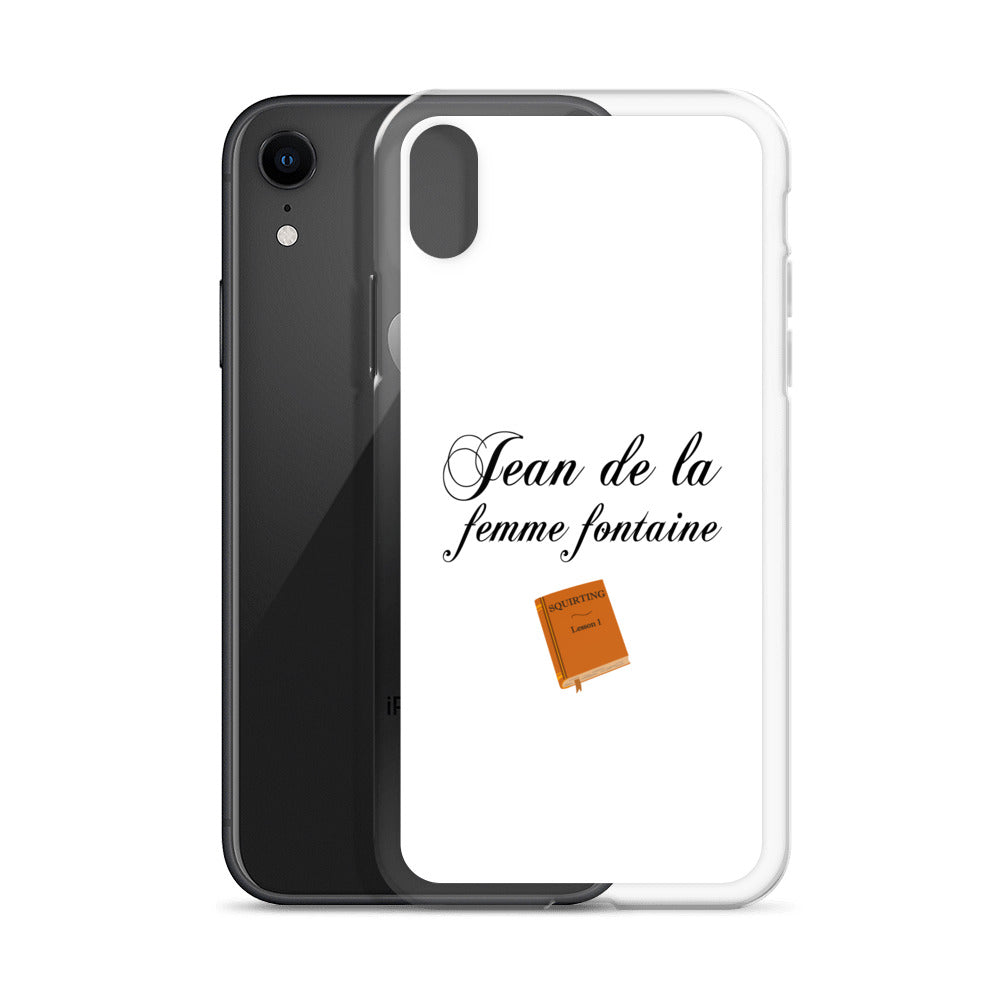 Coque iPhone Jean de la femme fontaine - Sedurro