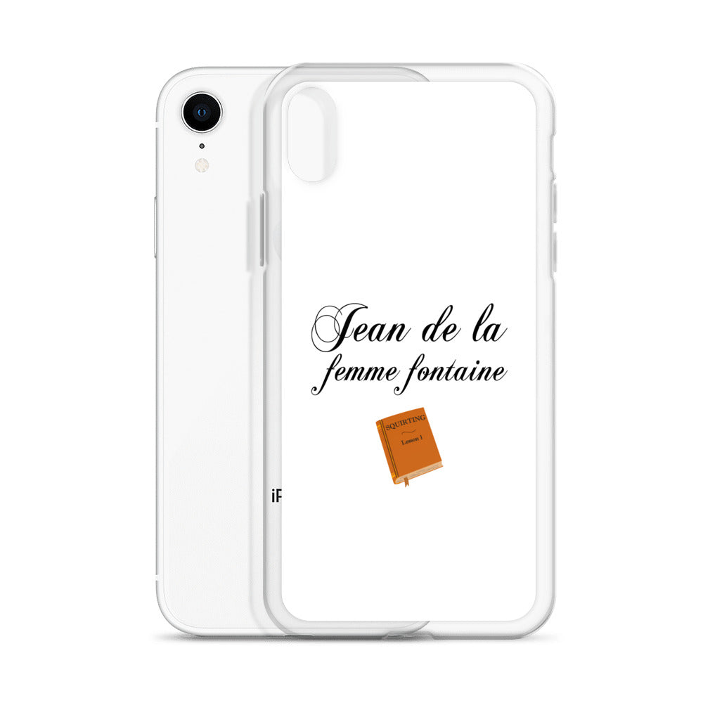 Coque iPhone Jean de la femme fontaine - Sedurro