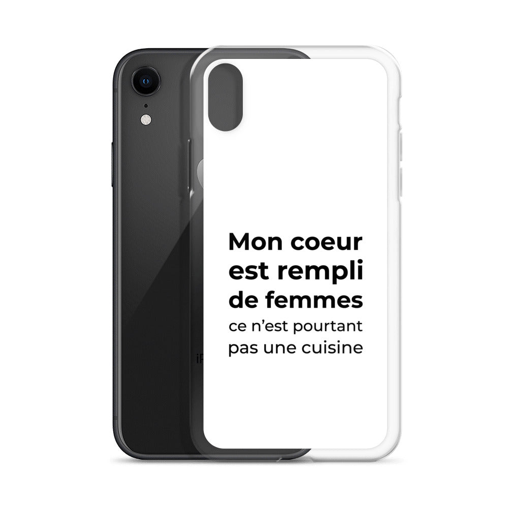 Coque iPhone Mon cœur est rempli de femmes ce n'est pourtant pas une cuisine Sedurro