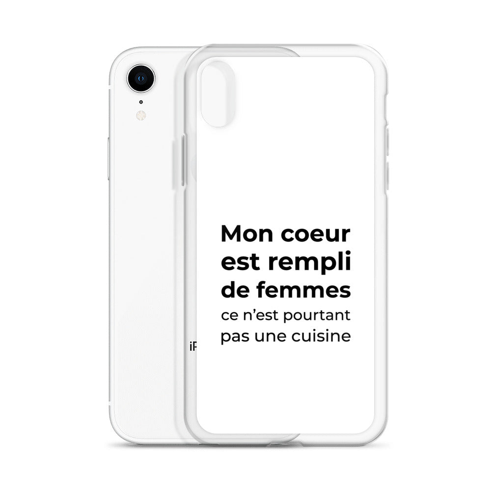 Coque iPhone Mon cœur est rempli de femmes ce n'est pourtant pas une cuisine Sedurro