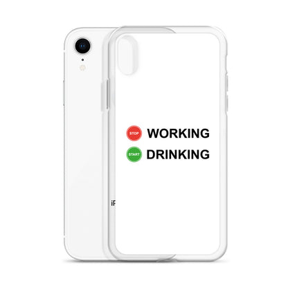 Coque iPhone Stop working start drinking - Sedurro