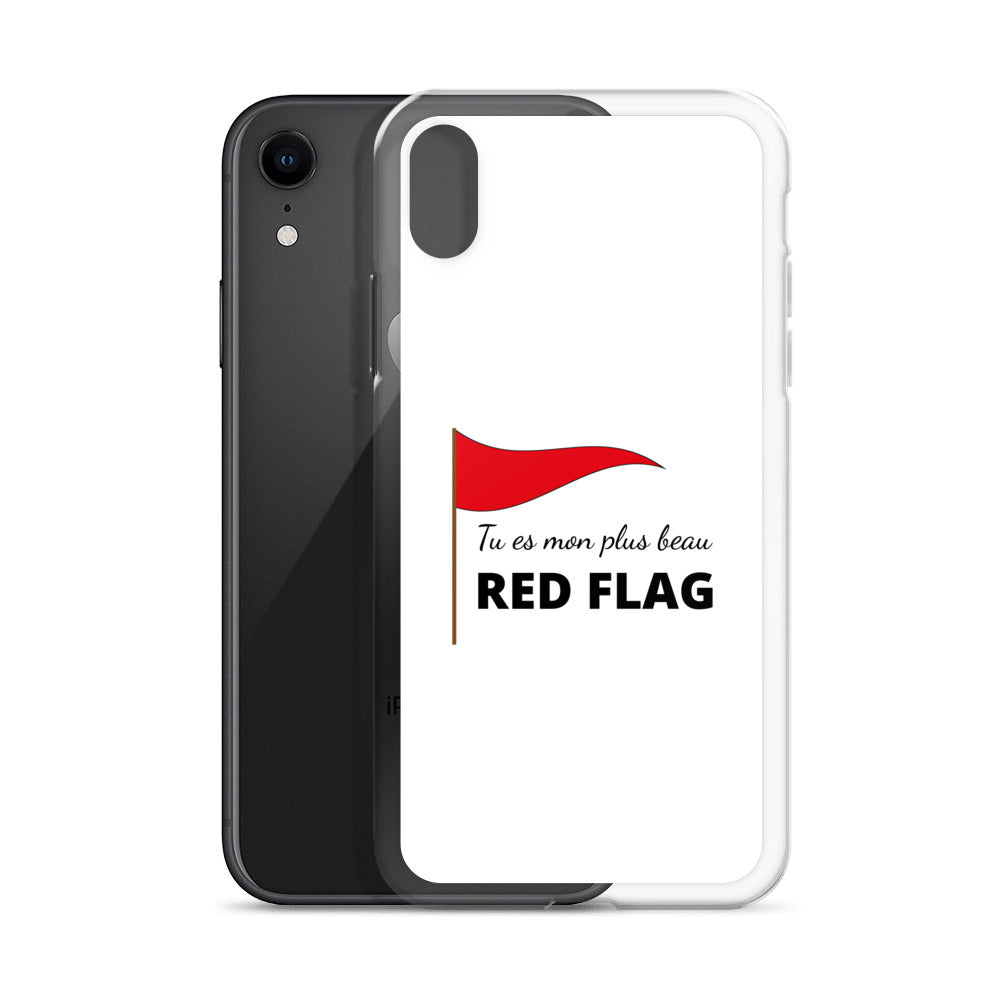 Coque iPhone Tu es mon plus beau red flag - Sedurro