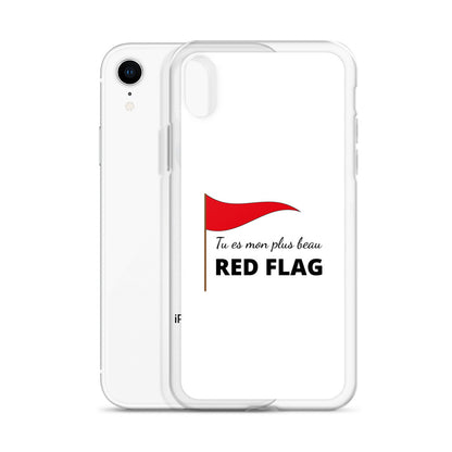 Coque iPhone Tu es mon plus beau red flag - Sedurro