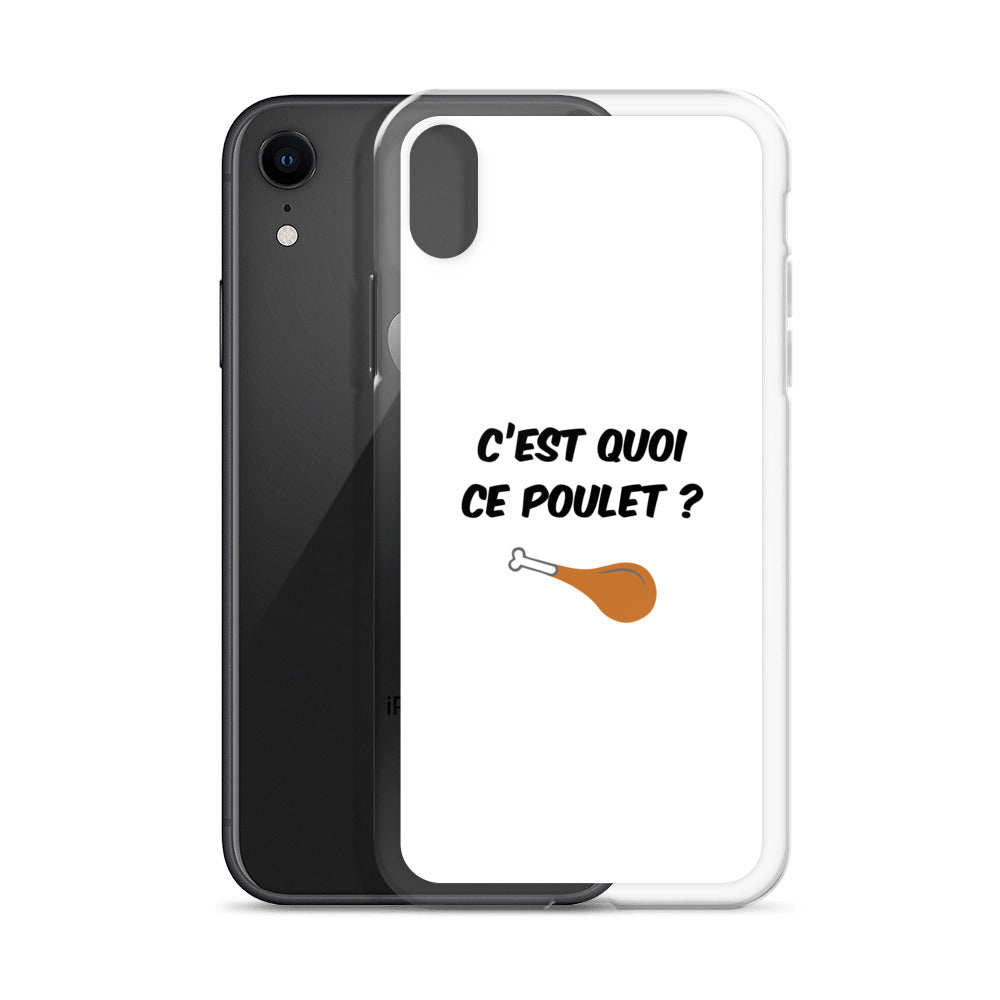 Coque iPhone C'est quoi ce poulet - Sedurro