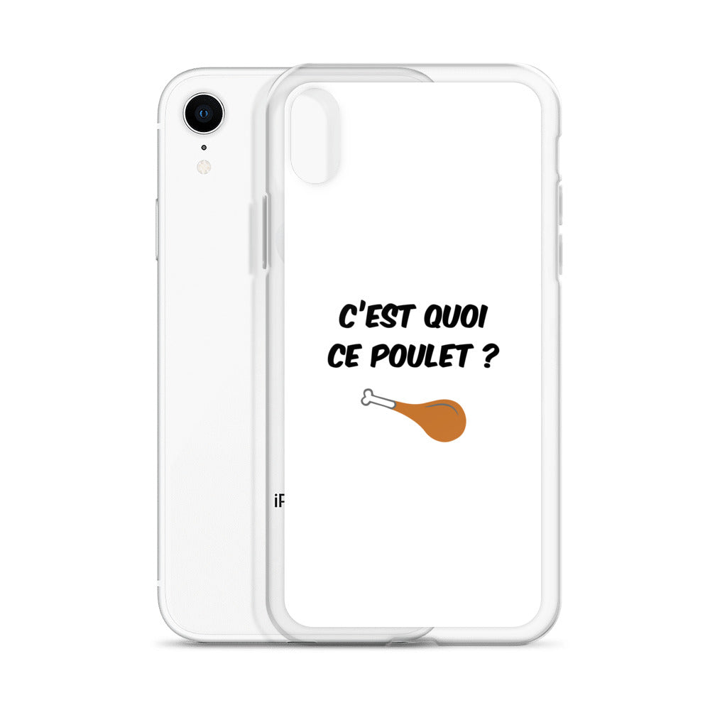 Coque iPhone C'est quoi ce poulet - Sedurro