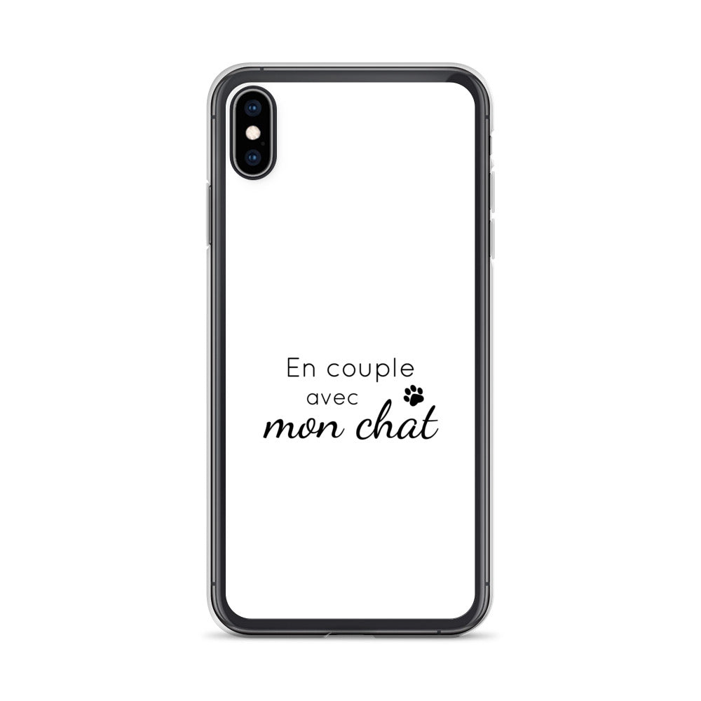 Coque iPhone En couple avec mon chat - Sedurro