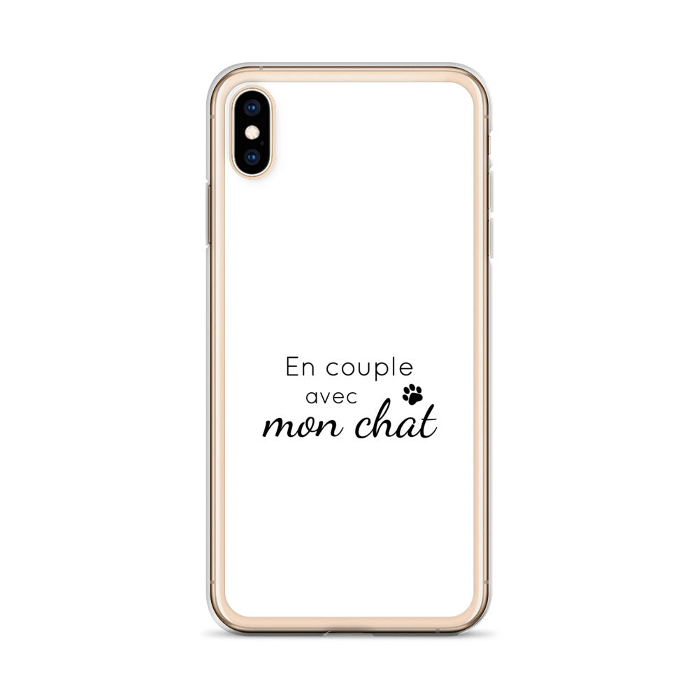 Coque iPhone En couple avec mon chat - Sedurro