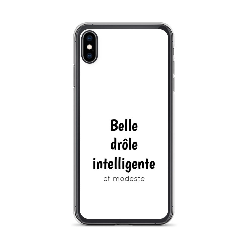 Coque iPhone Belle drôle intelligente et modeste - Sedurro