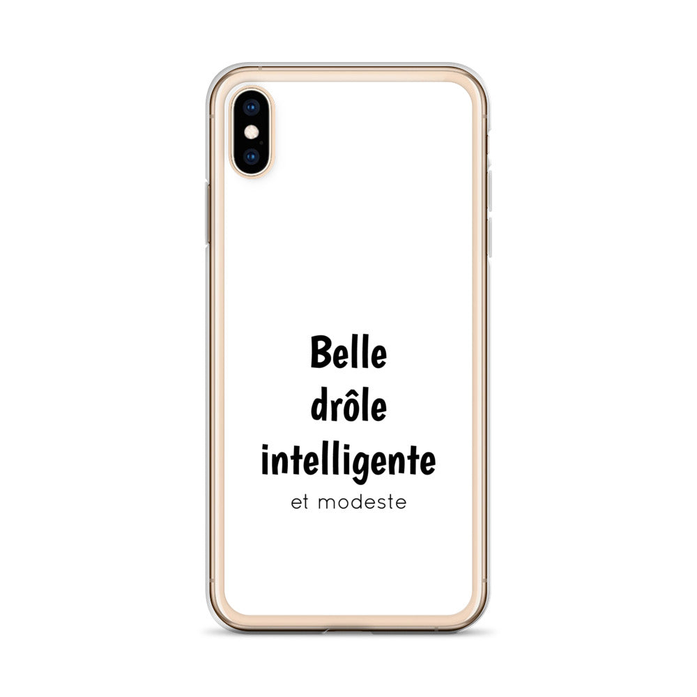 Coque iPhone Belle drôle intelligente et modeste - Sedurro