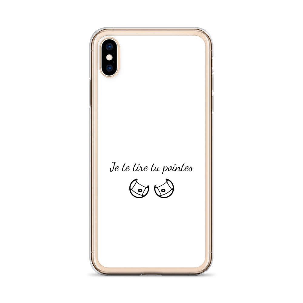 Coque iPhone Je te tire tu pointes - Sedurro