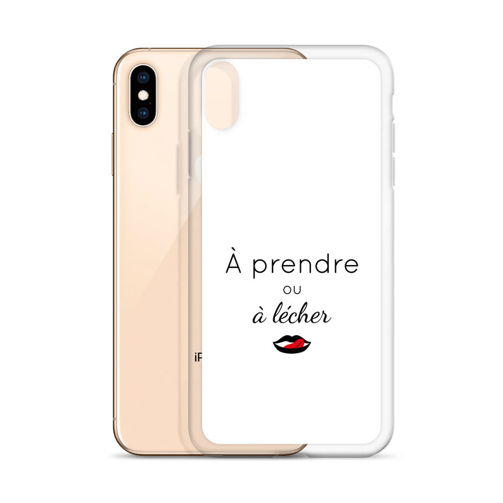 Coque iPhone À prendre ou à lécher - Sedurro