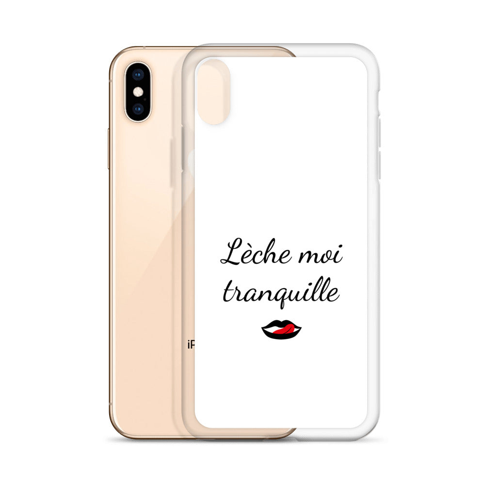 Coque iPhone Lèche moi tranquille - Sedurro