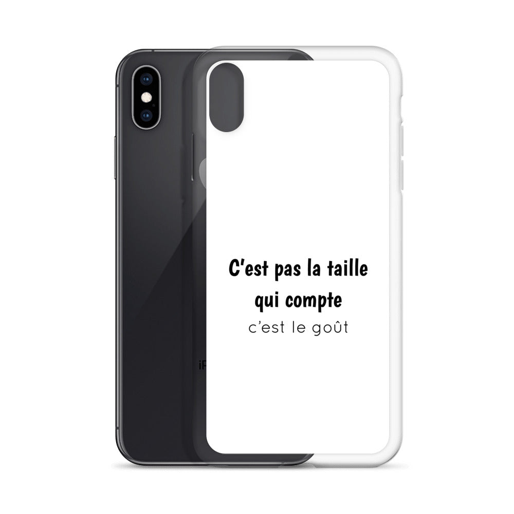 Coque iPhone C'est pas la taille qui compte c'est le goût - Sedurro