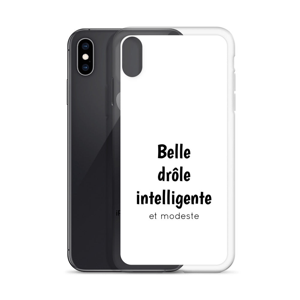 Coque iPhone Belle drôle intelligente et modeste - Sedurro