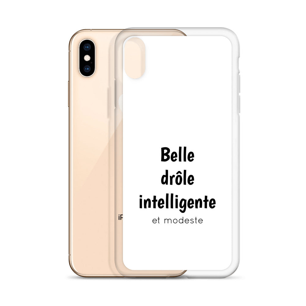 Coque iPhone Belle drôle intelligente et modeste - Sedurro