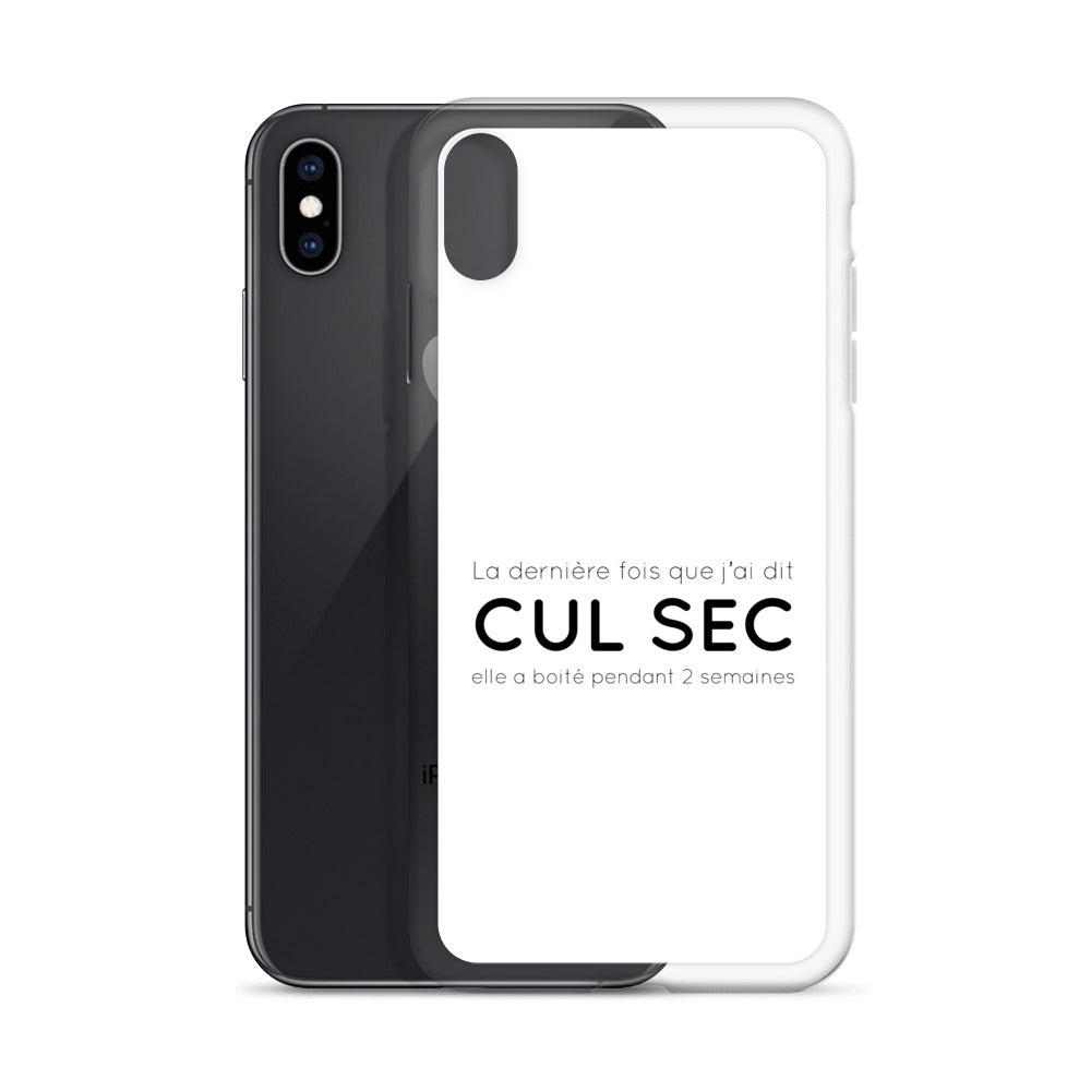 Coque iPhone La dernière fois que j'ai dit cul sec elle a boité pendant 2 semaines - Sedurro