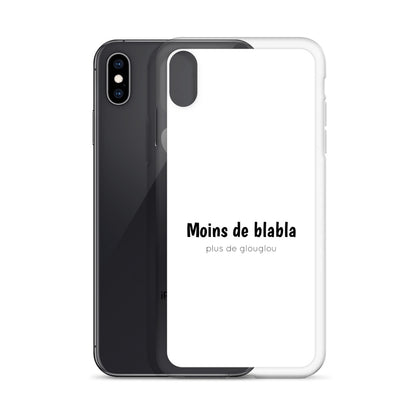 Coque iPhone Moins de blabla plus de glouglou - Sedurro