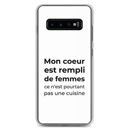 Coque Samsung Mon cœur est rempli de femmes ce n'est pourtant pas une cuisine Sedurro