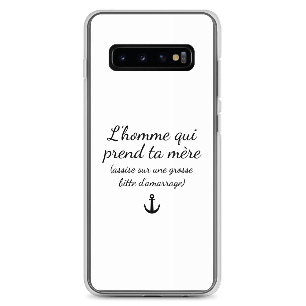 Coque Samsung L'homme qui prend ta mère assise sur une grosse bitte d'amarrage